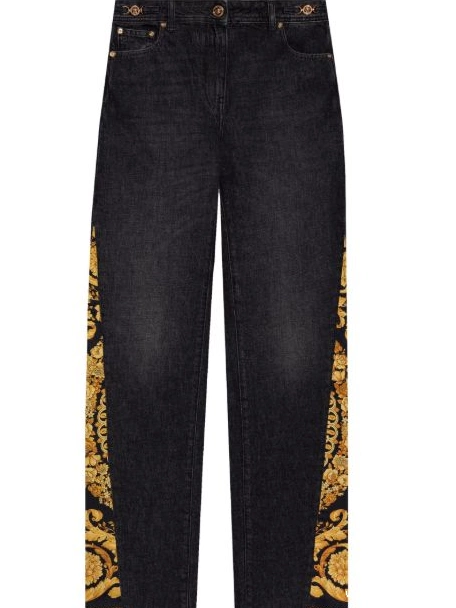 Cheap Women boyfriend Versace Barocco jeans 0718